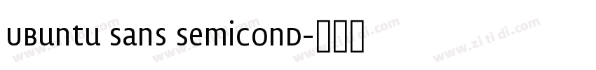 Ubuntu Sans SemiCond字体转换